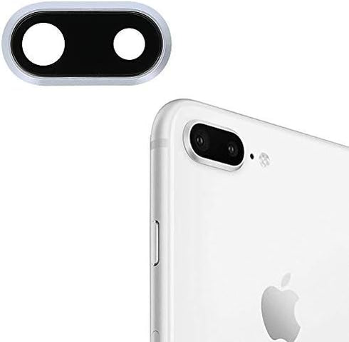 MMOBIEL Back Rear Camera Glass Lens Replacement Compatible with iPhone 8 Plus 2017 - Incl. Double Sided Adhesive, Tweezer and Cloth - Black...
