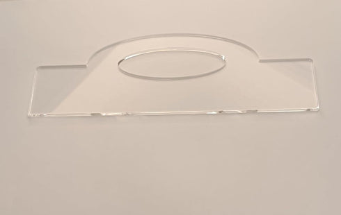 Oval Grip Charcuterie Board Handle Template,Oval Grip Handle Acrylic Router Template for Charcuterie Home Kitchen Cutting Board Handle (11.75x4.1"...