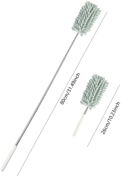 1pc Random Color Microfiber Duster for Cleaning, Hand Washable Dusters Replaceable Microfiber Head, Extendable Pole, Detachable Cleaning Supplies ...