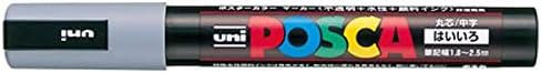 Uni Posca Medium Marker, Gray (PC5M.37), 1 Count (Pack of 1)...