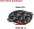 7 Cavity aluminium utensils with non-stick coating Pan/Appam Patra/Ponganalu Pan/Kallu/Chatti/Appam Pan...