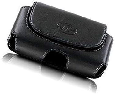 Horizontal Holster for Flip Phone or Smartphone Up to 4.25x2.25x0.85 Inch in Dimensions, a Leather Carrying Case with Belt Clip and Belt Loops......