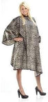 CATWALK CAPE Animal Print Snap Neck Closure Stain Bleach Water Resistant Client Cape for Hair Stylist...