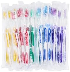 30 pcs Bulk Toothbrushes Individually Wrapped, Colorful Manual Disposable Travel Toothbrush for Adult, Kid, Medium Soft Bristles for Travel, Hotel...