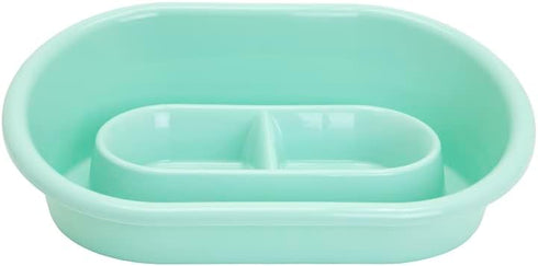 SPORT PET High Walled Double Diner Tray, Blue...