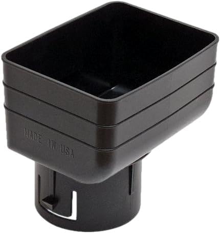 K-TEC downspout drainage adapters-variations (3"x4"x3", Black)...
