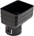 K-TEC downspout drainage adapters-variations (3"x4"x3", Black)...