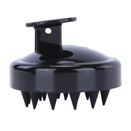 Hair Brush Soft Silicone Bristles For Shampooing Scalp Hair Care (Pink)...