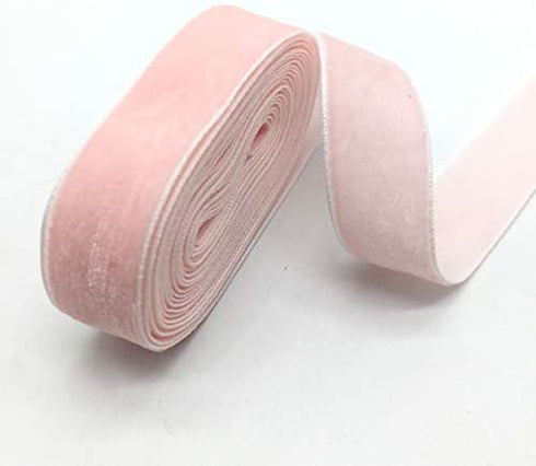 Worlds Pink Velvet Ribbon 5 Yards 5/8"Inch(16mm)...