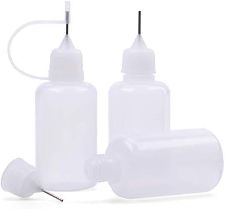 Onwon 10 Pieces Precision Needle Tip Glue Bottle Applicator 1 Ounce/ 30 ml Empty Applicator Glue Oiler Squeeze Bottle for Paper Quilling DIY Craft...
