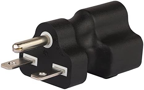 6-15P to 6-15/20R AC Power Adapter 15Amp 250V to 20Amp AC Power Adapter Nema 6-15P Male to Nema 6-15R Comb AC Power Adapter(6-15P to 6-15 & 20R)...