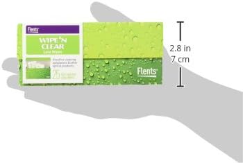 Flents Wipe N Clear Lens Wipes, 25 Count, Assorted Box Patterns for Glasses, Sunglasses, and Camera Lenses, Streak-Free, Anti-Fog, Portable Cleani...