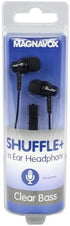 Magnavox MHP4851-BK Ear Buds with Microphone in Black | Available in Pink, Black, & White | Ear Buds Wired with Microphone | Extra Value Comfort S...