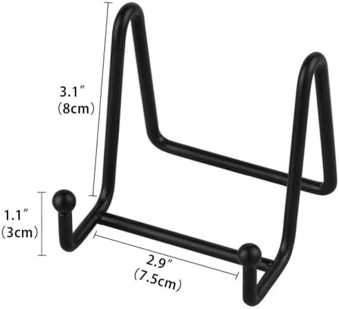Plate Stands for Display - Iron Easel Stand Plate Holder Display Stand Picture Frame Stand for Pictures | Photo|Decorative Plate |Dish | Tabletop ...