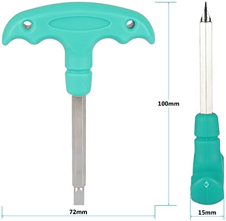 CAMVATE Straight Screwdriver Assembly Tool Silver Stainless Steel Made with Plastic T-handle - 2825...