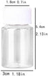 HLLMX 8 PCS Plastic Clear Empty Bottle Pill Bottle Container Chemical Reagent Bottle Liquid Bottle Solid Powder Bottle 20ML...