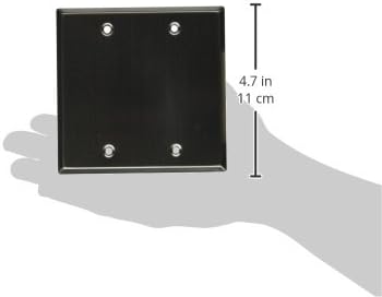 Seismic Audio SA-PLATE15 Stainless Steel Blank Gang Wall Plate...