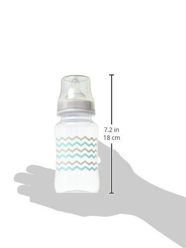 2 Piece Wide Bottle Elephant Zigzag, Teal/Grey...