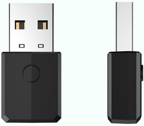 USB Bluetooth 5.0 Transmitter Receiver, 4-in-1 Mini Wireless Audio Adapter, 3.5mm Bluetooth AUX Adapter for TV PC Headphones Speakers Car/Home Ste...