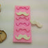 Cute 6 Cavities Funny DIY 3D Mustache Beard Silicone Mold for Fondant Chocolate Candy Gum Paste Cake Decor Baking Desserts Ice Tool...
