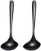 2-Pack Black Soup Ladle 304 Stainless Steel Spoon Kitchen Serving Sauce Server...