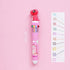 Shuttle Pens, 4Pcs 10 in 1 Multicolor Ballpoint Gel Pens with Animal Heads, 0.5mm Liquid Ink Pens, Ergonomic Grip, Gift for Office School Supplies...