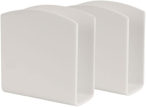 Dino74 Modern Acrylic Napkin Holder (Set of 2) - 5mm Freestanding Guest Paper Napkin Holder For Kitchen, Restaurant, Dining Table or Vanity Counte...