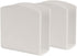 Dino74 Modern Acrylic Napkin Holder (Set of 2) - 5mm Freestanding Guest Paper Napkin Holder For Kitchen, Restaurant, Dining Table or Vanity Counte...