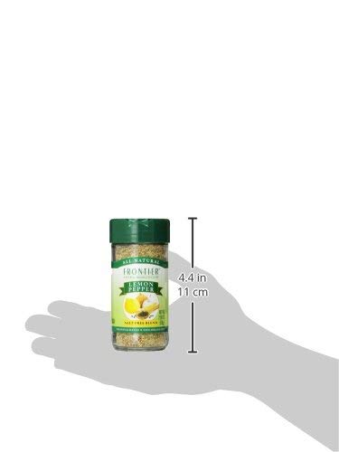 Frontier Seasoning Blends, Salt-Free Lemon Pepper, 2.08-Ounce Bottle...