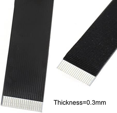 Cablecc Up Angled USB 2.0 Type-A Male to Micro USB 5Pin Male Data Flat Slim FPC Cable for FPV & Disk & Phone 200cm...