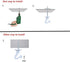 6 Sets White Ceiling Hooks for Hanging Plant, Heavy Duty Swag Toggle Hooks with Hardware (White)...