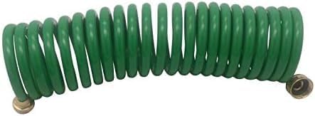 PVC Hose Recoil Hose Garden Hose EVA Curly Water Hose with Brass Connectors Watering Hose Coil Plastic Spring Hose Resistant Garden Coil Hose Self...