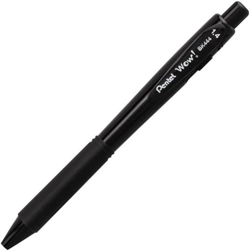 Pentel Wow! Retractable Ballpoint Pen, (1.4mm) Bold Line, Assorted Ink Colors, 5 Pack...