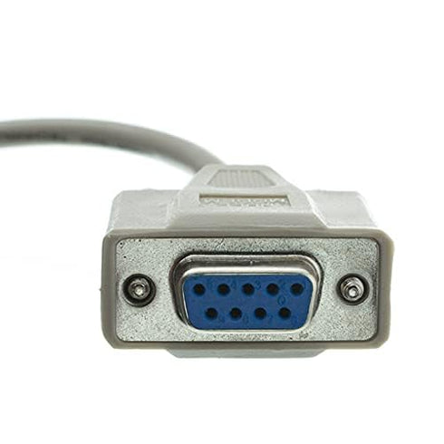 AYA DB9 (9-Pin) Female to DB25 (25-Pin) Male Serial Null Modem Cable (10Ft)...