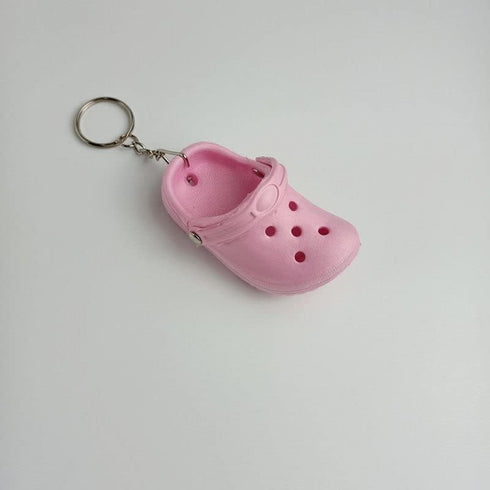 COLORFUL BLING 1-4PCS Cute Shoes Style Keychain Mini Rubber Slipper Keyring Funny Gift...