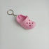 COLORFUL BLING 1-4PCS Cute Shoes Style Keychain Mini Rubber Slipper Keyring Funny Gift...