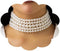 5 Layers Strand Round Imitation Pearl Choker Necklace Vintage Multi Strands Necklace Collar Choker Pearl Statement Bridal Choker Necklace for Wedd...