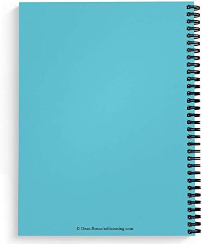 Softcover Love And A Dog Dean Russo 8.5" x 11" Spiral Notebook/Journal, 120 Wide Ruled Pages, Durable Gloss Laminated Cover, Black Wire-o Spiral. ...