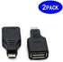 2 Pack USB 2.0 Micro USB Male to TYPE A Female OTG Adapter Connector Converter Coupler...
