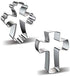 2 Pcs Easter Cookie Molds Cutters Set,Different Shapes Stainless Steel Cross Cookie Cutter(Silver)...