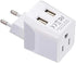 Ceptics Switzerland Travel Plug Set - with 2 USB + USA Socket Input - Type J and Type C- Ultra Compact - Safe Grounded Perfect for Cell Phones, La...