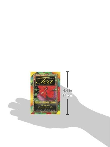 Hawaiian Islands Tea Company Hibiscus Honey Lemon Tropical Green Tea, All Natural - 20 Teabags (1 Box)...
