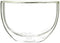 Heat Insulated Double Wall Glass Matcha Bowl - Perfect Matcha Bowl (Chawan) for Whisking Matcha Green Tea 540ml 18.5 oz Thick Glassware for Soup S...