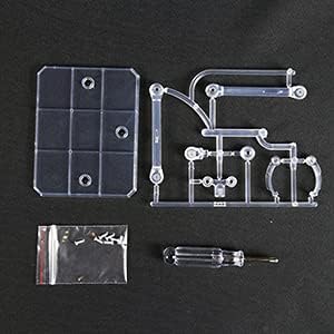 POMER Action Figure Stand, 5 Pcs Transparent Assembly Action Figure Display Holder Base Model Support Stand Compatible with 6" HG/RG/SD Gundam 1/1...