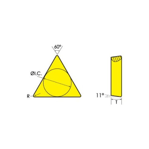 HHIP 6020-1431 TPG-431 C6 TiN Coated Carbide Insert...