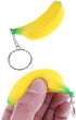 iMagitek 15 Pack Banana Keychains for Kids Party Favors Supplies, School Carnival Prizes, Party Bag Gift Fillers, Banana Stress Relieve Toy...