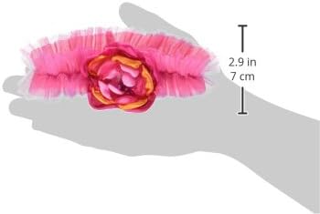 Lillian Rose Pink Fancy Hot Orange Tulle Prom Wedding Garter, One Size...