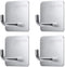 Wall Hooks Adhesive Heavy Duty Outdoor Christamas Hooks for Ornaments Stocking Waterproof Stainless Steel Door Bathroom and Bedroom for Hanging Ba...