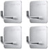 Wall Hooks Adhesive Heavy Duty Outdoor Christamas Hooks for Ornaments Stocking Waterproof Stainless Steel Door Bathroom and Bedroom for Hanging Ba...