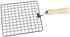Stainless Steel Square Wire Roaster Rack, Papad Jali, Roti Jari with Wooden Handle/Easter Day Gift 13 Inch...
